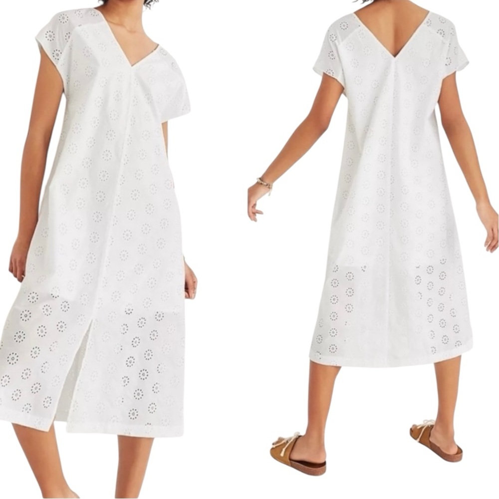 MADEWELL White Eyelet Midi Dress Size XS -- Still on the website - Picture 2 of 8